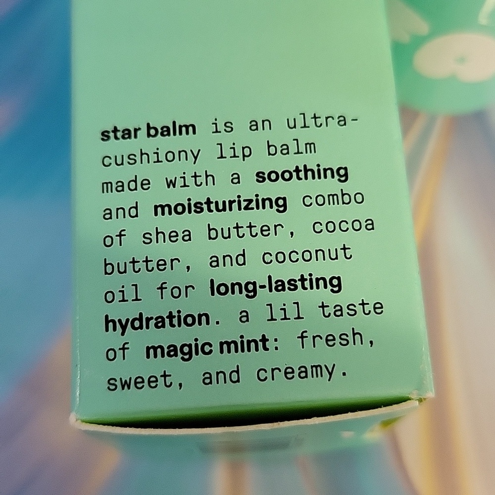 Starface Magic Mint Lip Balm Smiley Cap Star Balm 4.3g New in Box - Picture 3 of 5